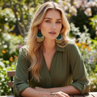 Digital  earrings - ( different designs )